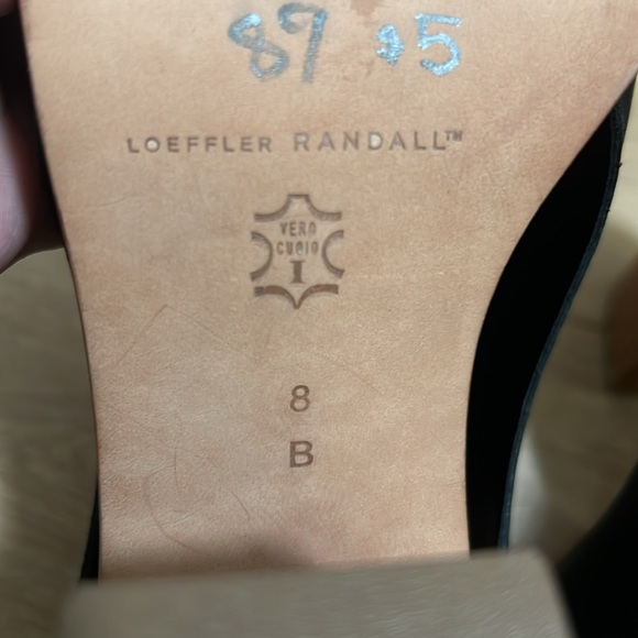 Loeffler Randall open-toe leather black ankle boot - Picture 4 of 4